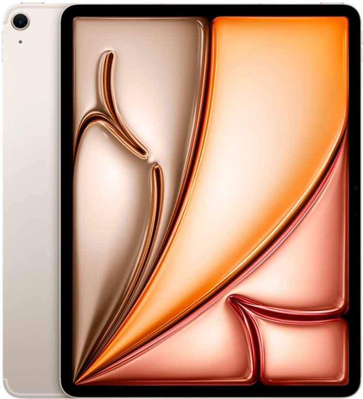 Планшет Apple iPad Air 13 2025 Wi-Fi + Cellular 512GB Starlight (MCJC4)  Фото №0