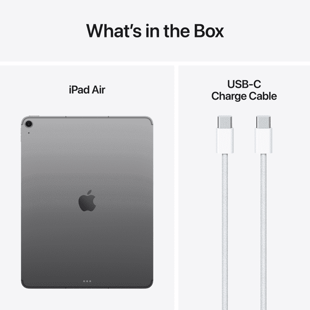 Планшет Apple iPad Air 13 2025 Wi-Fi + Cellular 256GB Space Gray (MCJ54)  Фото №8