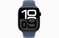 Смарт-часы Apple Watch Series 10 GPS 42mm Jet Black Aluminum Case w. Denim Sport Band S/M (MWWX3+MXLE3) 