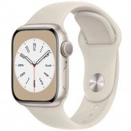 Смарт-часы Apple Watch Series 8 GPS 45mm Starlight Aluminum Case with Starlight Sport Band (MNP23, MNUQ3) (SWAP) 