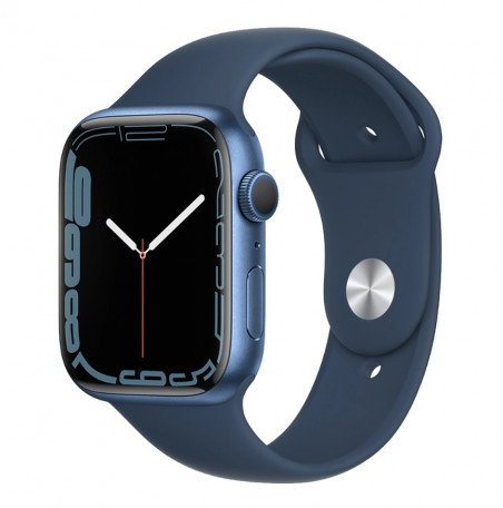 Смарт-годинник Apple Watch Series 7 GPS 45mm Blue Aluminum Case With Blue Sport Band (MKN83) (SWAP)  Фото №0