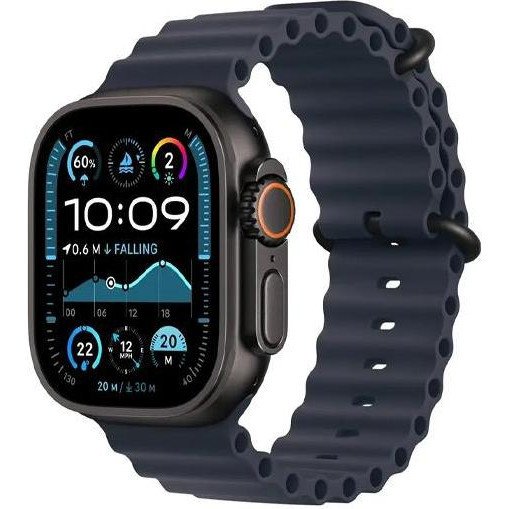 Ремінець Apple Ocean Band Navy - Black Titanium Finish for Watch 44/45/46/49mm (MYPA3)  Фото №0