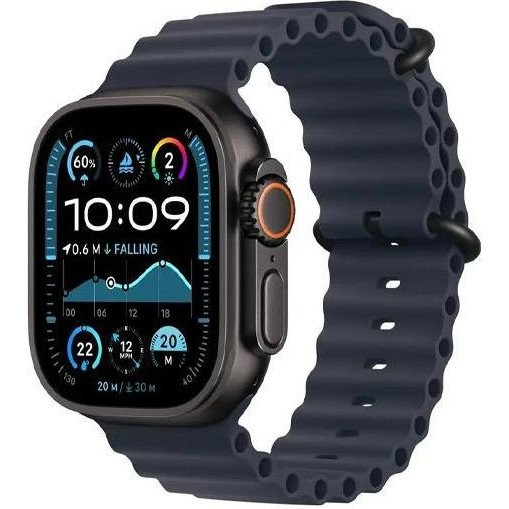 Ремінець Apple Ocean Band Navy - Black Titanium Finish for Watch 44/45/46/49mm (MYPA3)  Фото №0