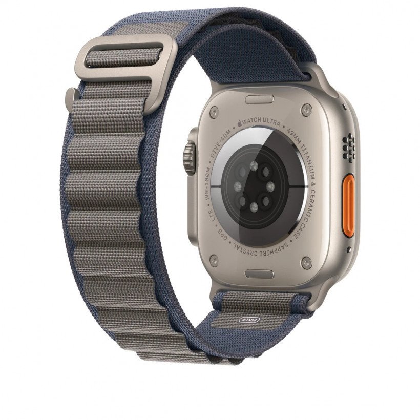 Ремінець Apple Alpine Loop Band Small для Apple Watch 49mm - Blue (MT5J3)  Фото №2
