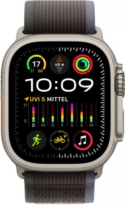 Ремешок Apple Trail Loop Band S/M для Watch 49mm - Blue/Black (MT613)  Фото №1