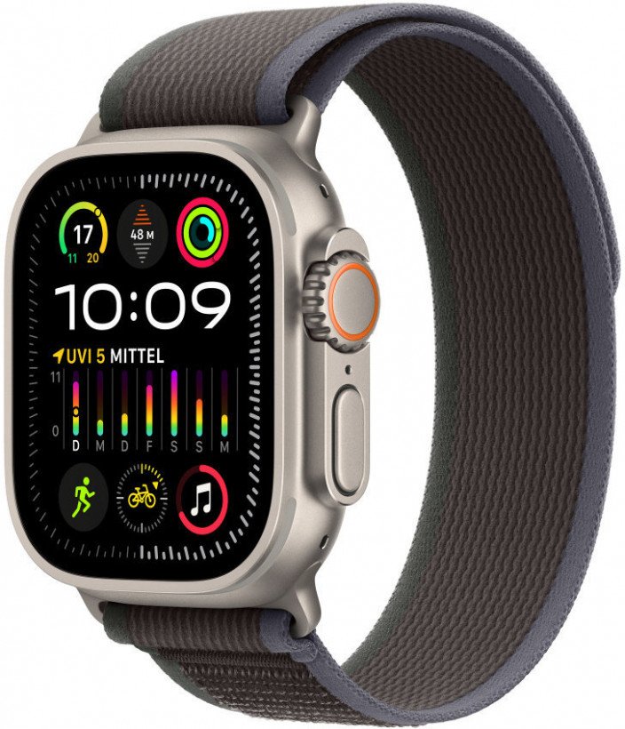 Ремешок Apple Trail Loop Band S/M для Watch 49mm - Blue/Black (MT613)  Фото №2