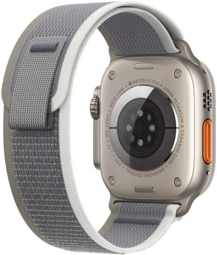 Ремінець Apple Trail Loop Band S/M для Watch 49mm - Green/Gray (MT5Y3)  Фото №0
