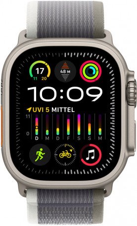 Ремінець Apple Trail Loop Band S/M для Watch 49mm - Green/Gray (MT5Y3)  Фото №1