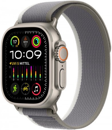 Ремінець Apple Trail Loop Band S/M для Watch 49mm - Green/Gray (MT5Y3)  Фото №2