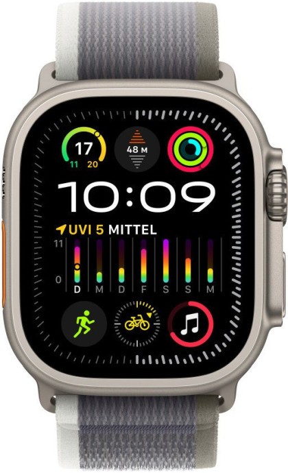 Ремінець Apple Trail Loop Band S/M для Watch 49mm - Green/Gray (MT5Y3)  Фото №1