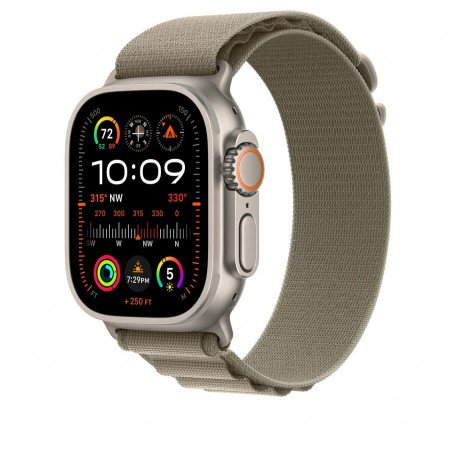 Ремінець Apple Alpine Loop Band Small для Apple Watch 49mm - Olive (MT5T3)  Фото №1