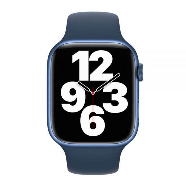 Ремінець Apple Ремінець for Watch 45mm - Sport Band Abyss Blue - Regular (MKUW3)  Фото №0