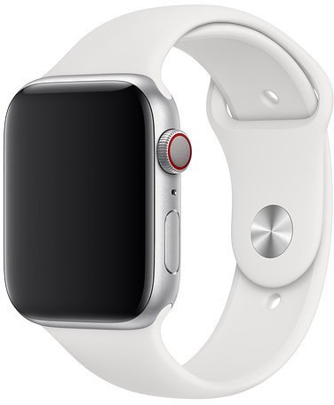 Ремінець Apple Ремешок Watch 42mm/44mm Sport Band - S/M &amp; M/L - White (MTPK2)  Фото №1