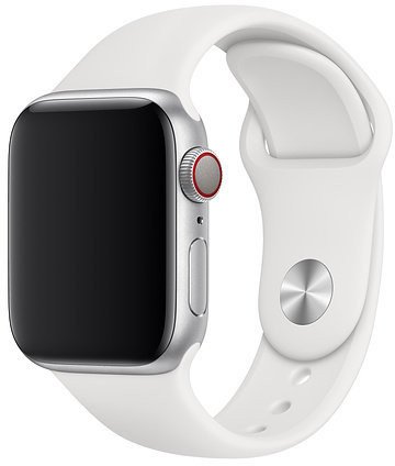 Ремінець Apple Sport Band White for Apple Watch 38mm/40mm (MTP52)  Фото №1