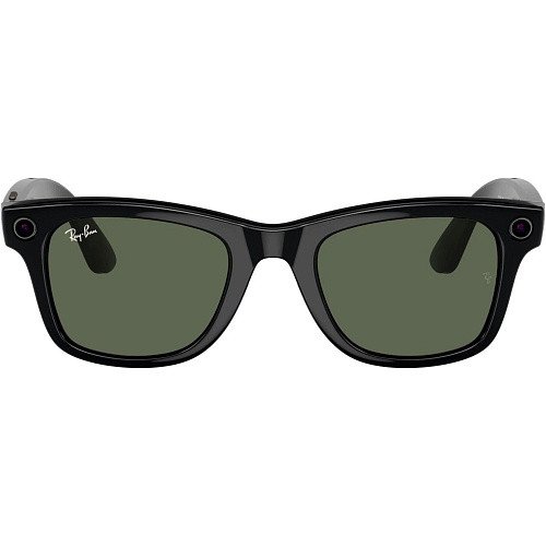 Смарт-окуляри Ray-Ban Meta Wayfarer Large - Shiny Black / G-15 Green (RW4008 601/71 53-22)