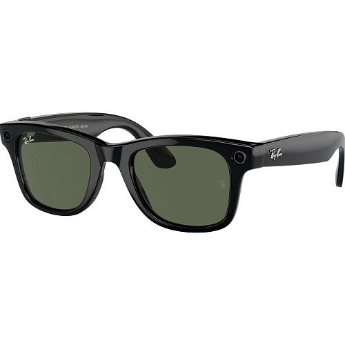 Смарт-окуляри Ray-Ban Meta Wayfarer Large - Shiny Black / G-15 Green (RW4008 601/71 53-22)  Фото №0