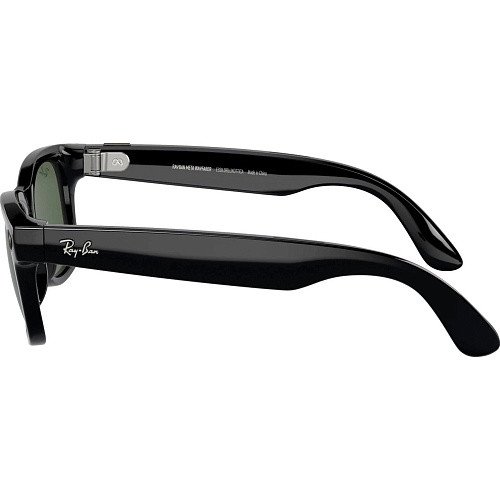 Смарт-окуляри Ray-Ban Meta Wayfarer Large - Shiny Black / G-15 Green (RW4008 601/71 53-22)  Фото №2