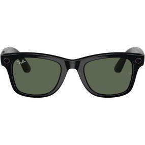 Смарт-окуляри Ray-Ban Meta Wayfarer Large - Shiny Black / G-15 Green (RW4008 601/71 53-22)