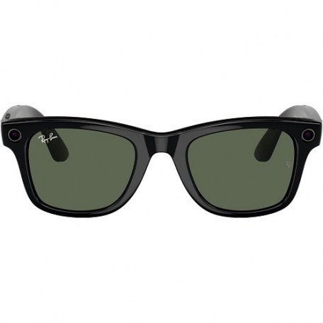 Смарт-окуляри Ray-Ban Meta Wayfarer Large - Shiny Black / G-15 Green (RW4008 601/71 53-22)