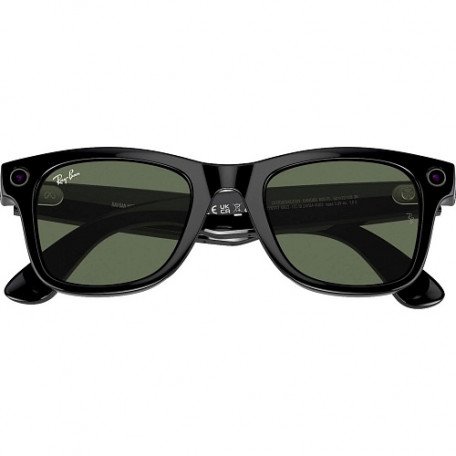 Смарт-окуляри Ray-Ban Meta Wayfarer Large - Shiny Black / G-15 Green (RW4008 601/71 53-22)  Фото №4