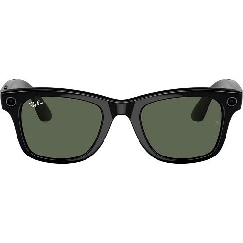 Смарт-окуляри Ray-Ban Meta Wayfarer Large - Shiny Black / G-15 Green (RW4008 601/71 53-22)