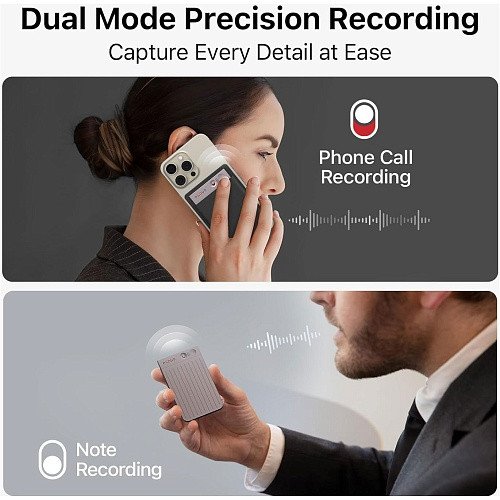 Цифровой диктофон Plaud Note ChatGPT Empowered AI Voice Recorder Starlight  Фото №4