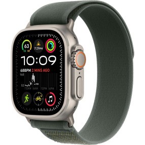 Смарт-годинник Apple Watch Ultra 2 GPS + Cellular 49mm Black Titan. Case w. Green Trail Loop - S/M (MYTJ3+MYQ33)