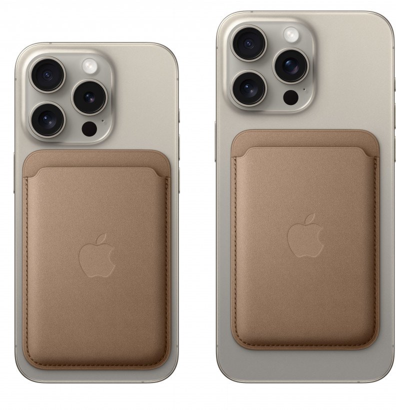 Чохол для пластикових карт Apple iPhone FineWoven Wallet with MagSafe - Taupe (MT243)  Фото №0