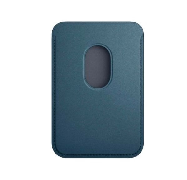 Чехол для пластиковых карт Apple iPhone FineWoven Wallet with MagSafe - Pacific Blue (MT263)  Фото №1