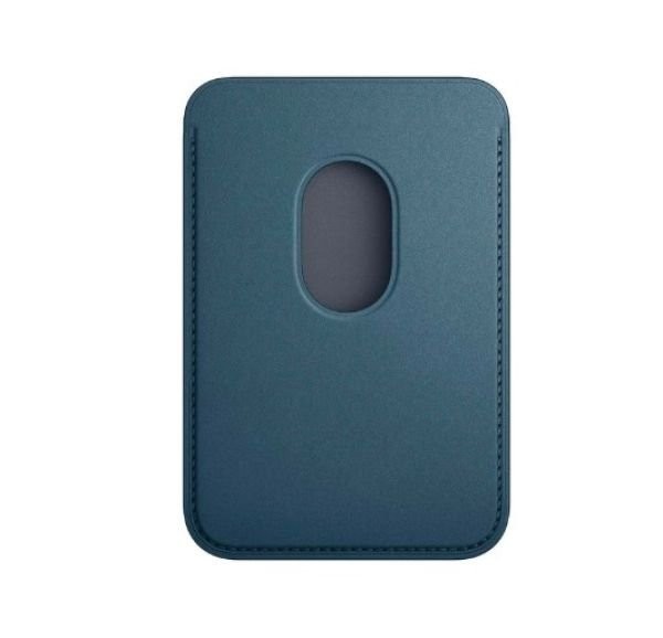 Чохол для пластикових карт Apple iPhone FineWoven Wallet with MagSafe - Pacific Blue (MT263)  Фото №1