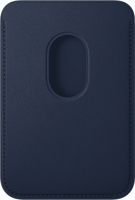 Чохол для пластикових карт Apple iPhone FineWoven Wallet with MagSafe - Deep Blue (MA6X4)  Фото №0