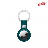 Чехол для поискового брелка Apple AirTag Leather Key Ring Forest Green (MM073)