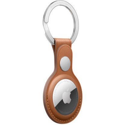 Чехол для поискового брелка Apple AirTag Leather Key Ring Saddle Brown (MX4M2)  Фото №1