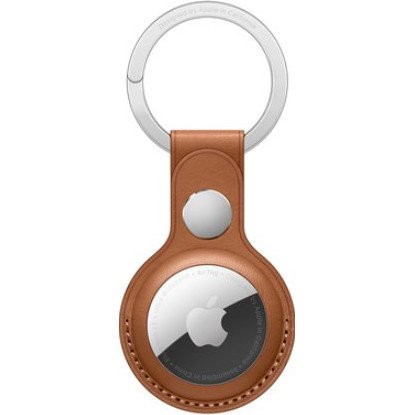 Чохол для пошукового брелка Apple AirTag Leather Key Ring Saddle Brown (MX4M2)
