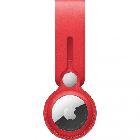 Чехол для поискового брелка Apple AirTag Leather Loop Product Red (MK0V3)