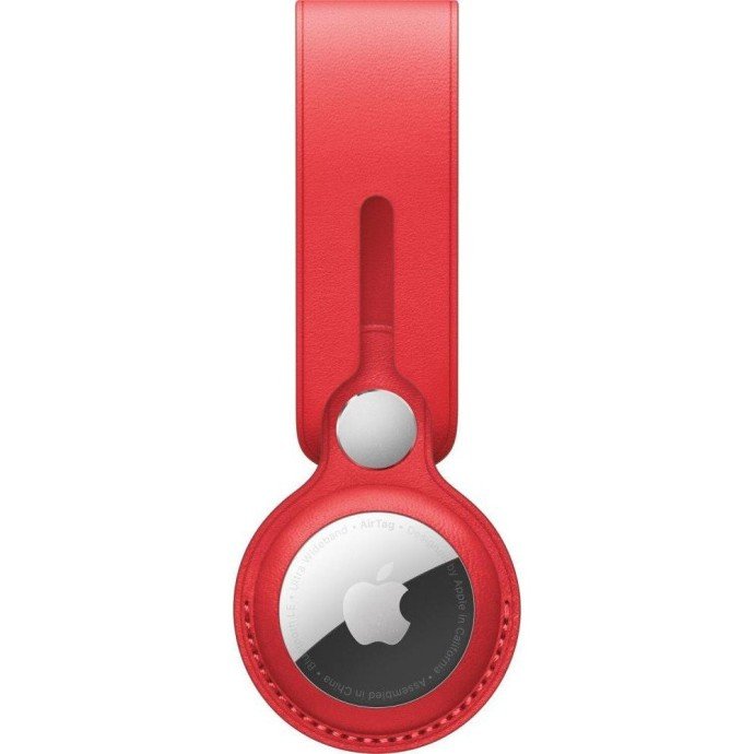Чохол для пошукового брелка Apple AirTag Leather Loop Product Red (MK0V3)