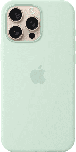 Чехол для смартфона Apple iPhone 16 Pro Max Silicone Case with MagSafe – Aquamarine (MDGY4)  Фото №1