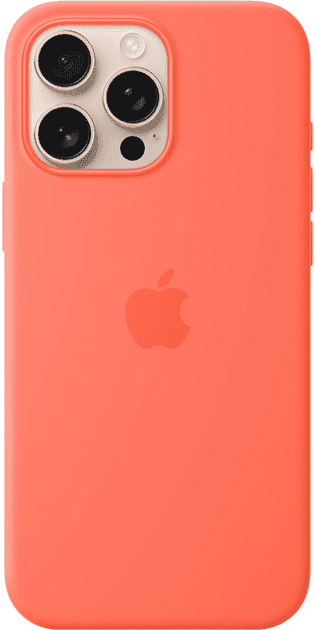 Чохол для смартфона Apple iPhone 16 Pro Max Silicone Case with MagSafe – Tangerine (MDGX4)  Фото №0