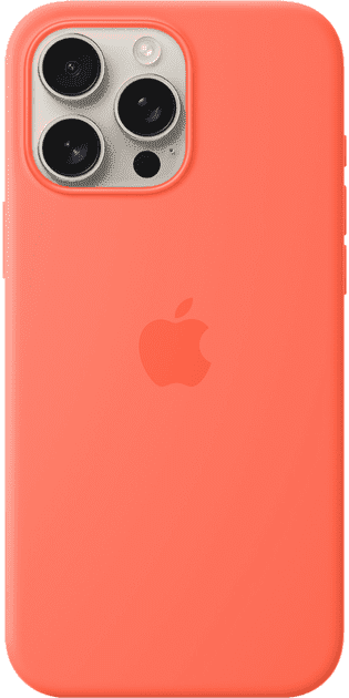 Чохол для смартфона Apple iPhone 16 Pro Max Silicone Case with MagSafe – Tangerine (MDGX4)  Фото №1