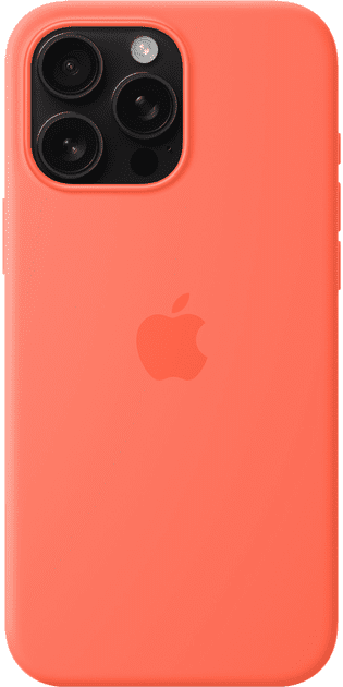 Чохол для смартфона Apple iPhone 16 Pro Max Silicone Case with MagSafe – Tangerine (MDGX4)  Фото №2