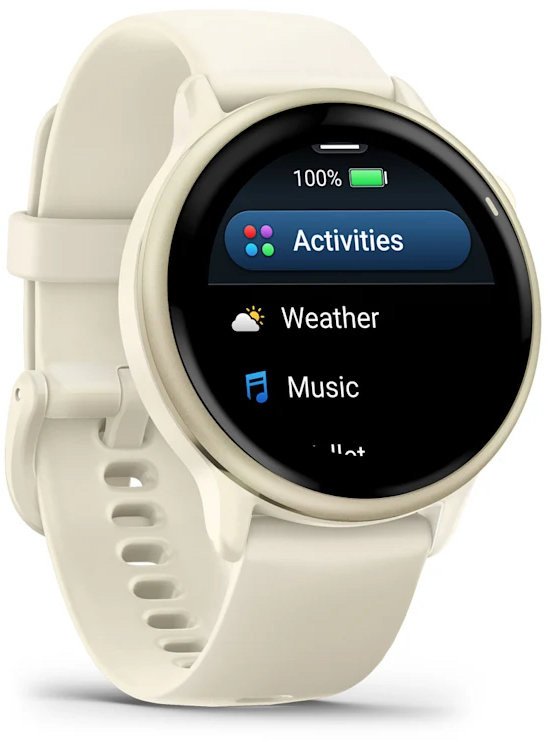 Смарт-годинник Garmin Vivoactive 6 Lunar Gold with Bone Band (010-02985-01)  Фото №5