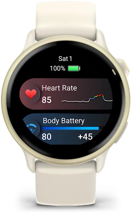 Смарт-годинник Garmin Vivoactive 6 Lunar Gold with Bone Band (010-02985-01)  Фото №6