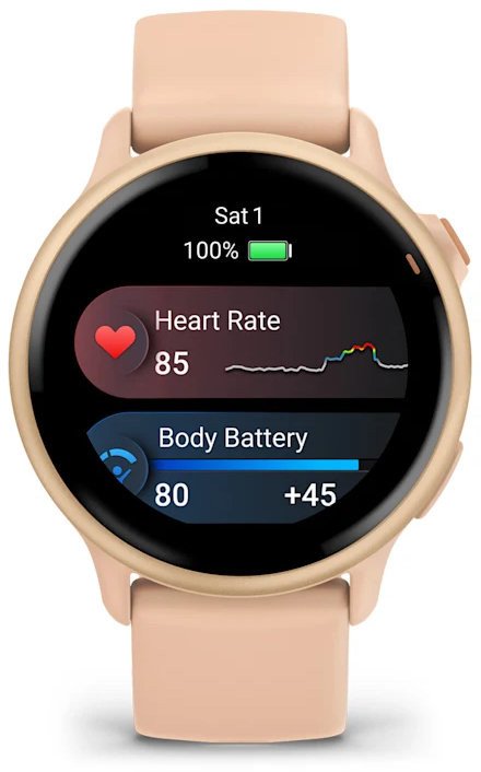 Смарт-годинник Garmin Vivoactive 6 Metallic Pink Dawn with Pink Dawn Band (010-02985-03)