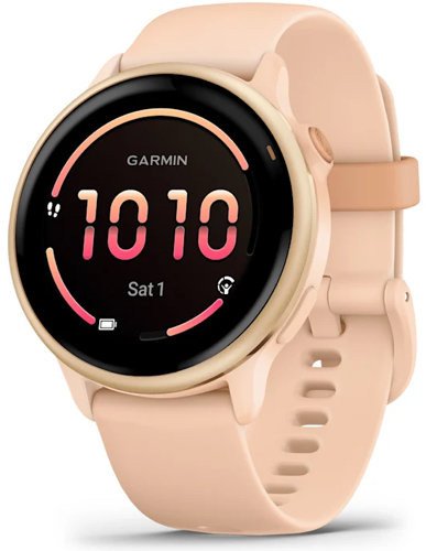 Смарт-годинник Garmin Vivoactive 6 Metallic Pink Dawn with Pink Dawn Band (010-02985-03)  Фото №0