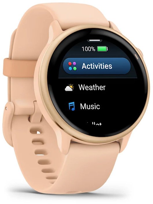 Смарт-годинник Garmin Vivoactive 6 Metallic Pink Dawn with Pink Dawn Band (010-02985-03)  Фото №2