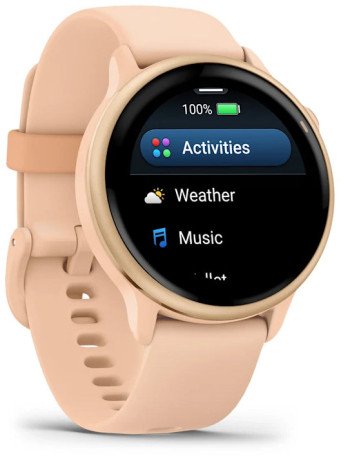 Смарт-годинник Garmin Vivoactive 6 Metallic Pink Dawn with Pink Dawn Band (010-02985-03)  Фото №2