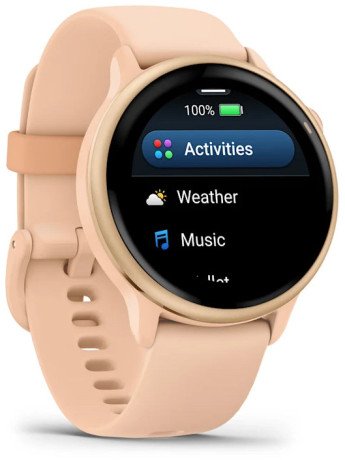 Смарт-годинник Garmin Vivoactive 6 Metallic Pink Dawn with Pink Dawn Band (010-02985-03)  Фото №2