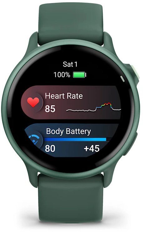 Смарт-годинник Garmin Vivoactive 6 Metallic Jasper Green with Jasper Green Band (010-02985-02)