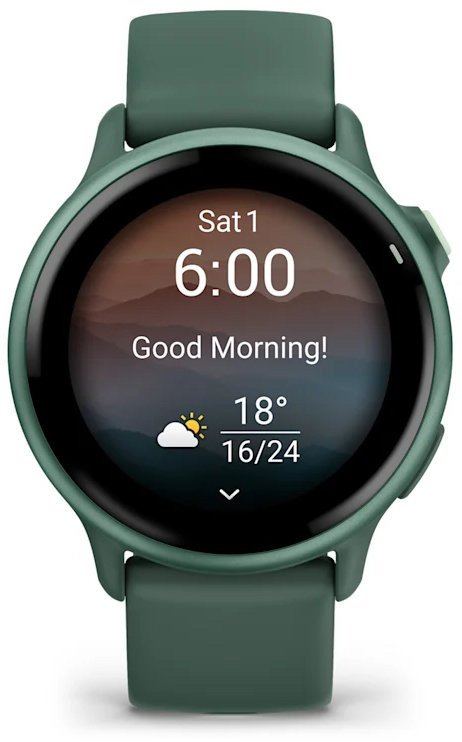 Смарт-годинник Garmin Vivoactive 6 Metallic Jasper Green with Jasper Green Band (010-02985-02)  Фото №4