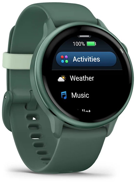 Смарт-годинник Garmin Vivoactive 6 Metallic Jasper Green with Jasper Green Band (010-02985-02)  Фото №6